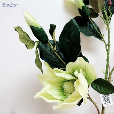 China Home Decoration 7 Heads Home Decotation IFG Artificial Silk Flower High Quality Magnolia for sale