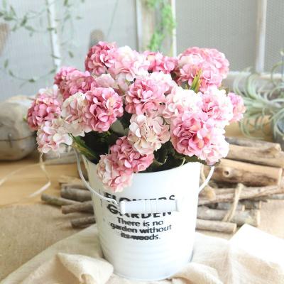 China Wedding IFG 10 Head Small Artificial Flowers Hydrangea Silk Flowers Small For Home Decoration for sale