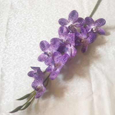 China Artificial flower IFG 3d printing real touch 9 heads phalaenopsis orchid flower for sale