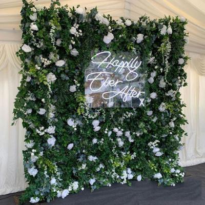 China Wedding Artificial Wall Decoration IFG Grass Backdrop Creative Green Plant 1.2*2.4m for sale