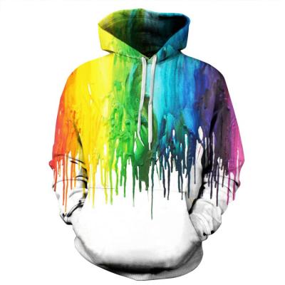 China Wholesale Anti-wrinkle Hoodie Sweatshirts Personality Color Ink Art Pullover Hoodies Sublimation Hooded Sweatshirt Sublimation Spring for sale