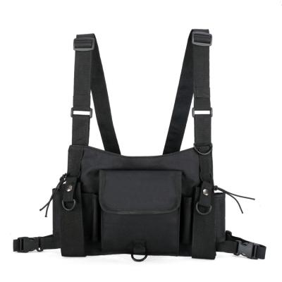 China 2022 Fashion Design Hip Hop Vest Bag Canvas Outdoor Modern Tactical Institute of Statistics Vest Bag for sale