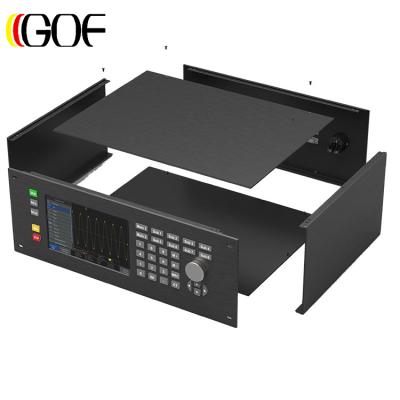 China Custom Hardware GOF C16C 4U Rack Chassis Enclosures 19 Inch 4U Electronic Rack Mount Anodized Electrical Cabinet Case Manufacturing for sale