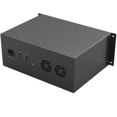 China Aluminum Aluminum Box And Alloy 6063+5052 482*4u-D MM Metal Enclosure Cabinet for sale