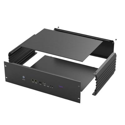 China GOF C10B Hardware PCB Enclosure Project Power Circuit Box 3U Electronic Aluminum Extruded Server Rack Case for sale