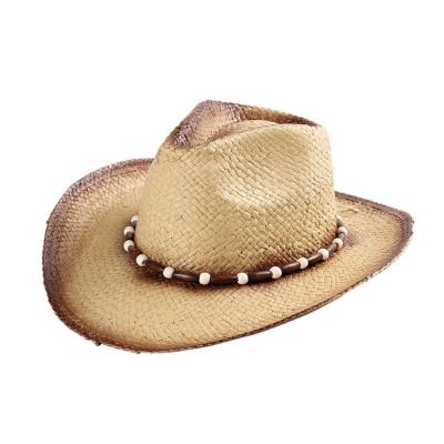 China Promotional Printed Character Factory Offer Mexico Straw Sombrero Custom Cowboy Hat for sale