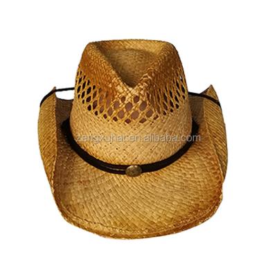 China Character Customized Handmade Adult Breathable Brown Cowboy Hat for sale