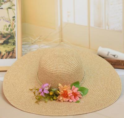 China Chinese Experienced Colors Factory Sale Big Brim Character Hat Large Brim Beach Hat for sale