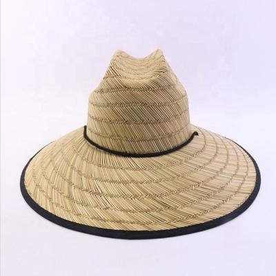 China breathable & Custom Made Outdoor Neutral Straw Hats Wholesale Men's Straw Hats Summer Waterproof for sale