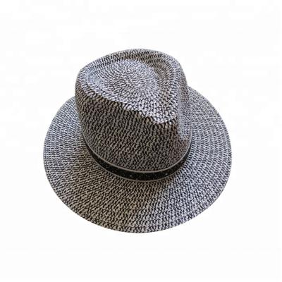 China Luxury Summer Formal Hats Character Slouch Hat Straw Pork Pie Sun Paper Hat For Men for sale