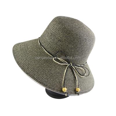 China Character Fashion Paper Braid Straw Bucket Hat Wholesale Four Seasons Straw Bucket Hat for sale