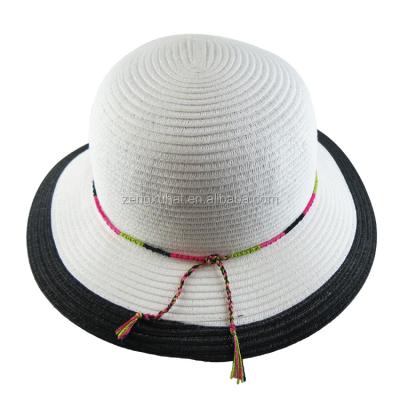 China Cheap Paper Braid Straw Bucket Decoration Hat Bucket Hat Set ZXR-4026 Four Seasons for sale