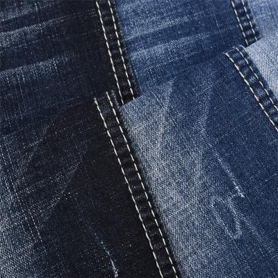 China Shrink-Resistant High Quality Knitted Fake Denim Fabric Washed Style Jeans Fabric for sale