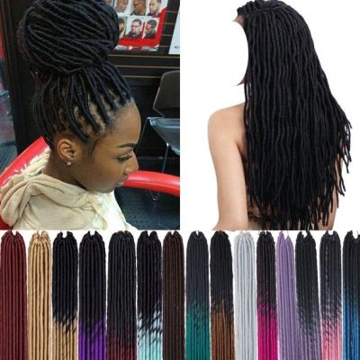 China Messy Hair Goddess Locs Box Braids Crochet Bohemian Hair With Ombre Curly Burgundy Pre-looped Synthetic Boho Box Braided IZ-ZX-HX-LOCS04 for sale