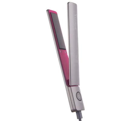 China Highest Level Ceramic Coated Mini Flat Iron Hair Straightener Brush OEM Sample With Glitter Electric Straightener New for sale