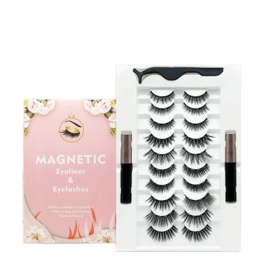 China Magnetic Eyelashes 25 mm 3d Mink Eyelash With Magnetic Box for sale