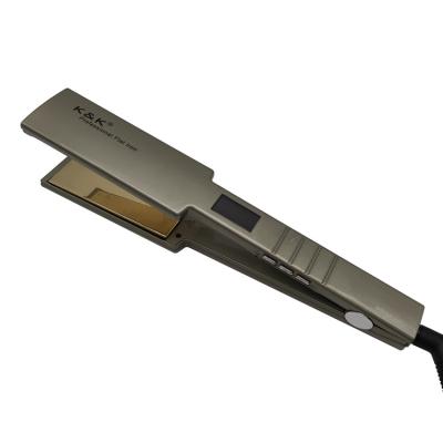 China Hotel Hair Care And Styling Appliances Titanium Plates Flat Iron Straightening Iron Styling Tools Professional Hair Straightener for sale