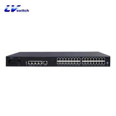 China Cost Effective Telecom LVswitch 32 Ports FXS Gateway IAD100-32S SIP Telephone System VoIP Gateway for sale