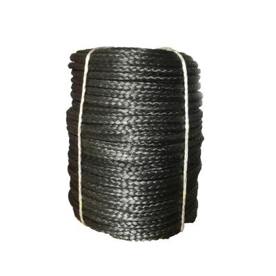 China 10mm X 100m Uhmwpe Fiber Rope Twisted Structure Ant Aging For Industry Winch for sale