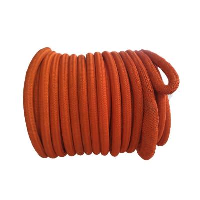 China Double Braided UHMWPE Fiber Rope 56mm X 220m Easy Handling Non Rotating for sale