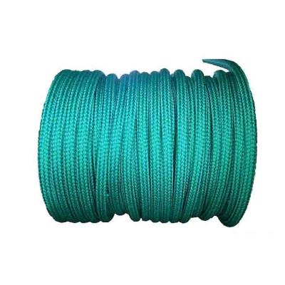 China Green Double Braided Nylon Rope 80mm X 220 Meters Wearable For Ocean Fishery for sale