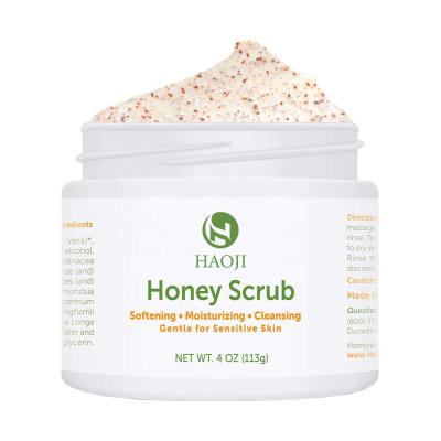 China Exfoliator Private Label Organic Moisturizing Body Scrub Honey Face Scrub for sale