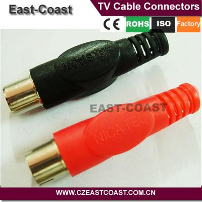 China RF Coaxial TV Cable 3c-2v Plastic Connectors for sale