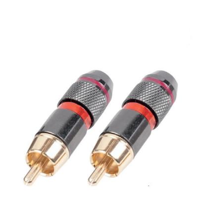 China audio & Genuine Golden Video High Quality RCA Plug Audio Connector for sale