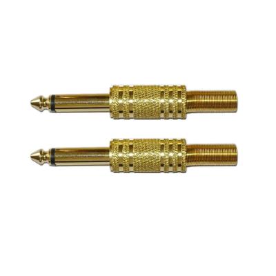 China audio & Video 6.35 mono jack, gold plated for sale