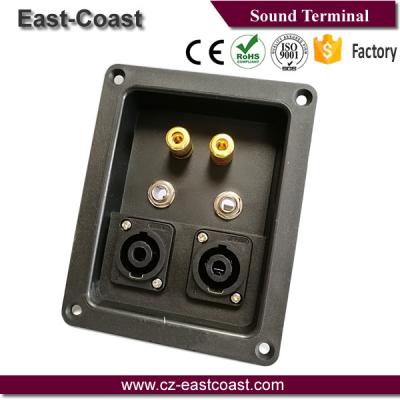 China binding post speaker terminal box with 2x 1/4