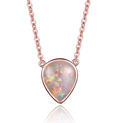 China S925 Silver Full Of Love Aurora Gemstone Necklace Elegant Pendant Necklace Jewelry For Women for sale