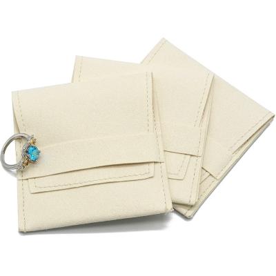 China Wholesale Durable Custom Microfiber Jewelry Envelope Reusable Jewelry Pouch Storage Bag With Logo for sale