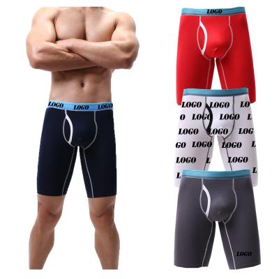 China Antibacterial OEM Plus Size Men Breathable Gym Shorts Anti Bacterial Boxers Briefs Man Underwear for sale