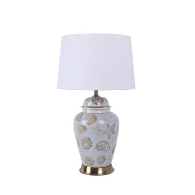 China Wholesale Traditional Retro Home Living Room Hotel Bedroom Decorative Ceramic Table Lamp for sale