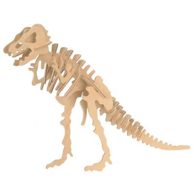 China Custom Cartoon Toy Children Educational Wooden 3d Dinosaur Early Learning Jigsaw Puzzle For Kids Boys Girls for sale