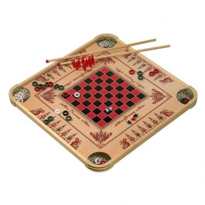 China Age 3+ factory family games board game custom wooden carrom indian for sale