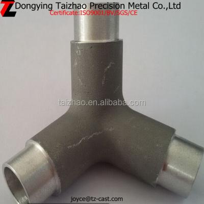 China Connect Pipes Aluminum Pipe Fittings Reducing Tee for sale