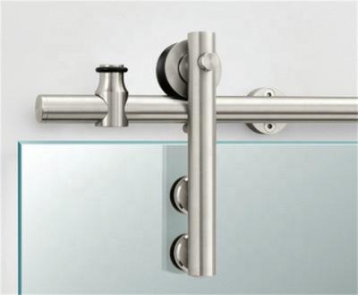 China Rustic Glass Steel Barn Door Frame Sliding Hardware Kit And Sliding Barn Door Fittings for sale