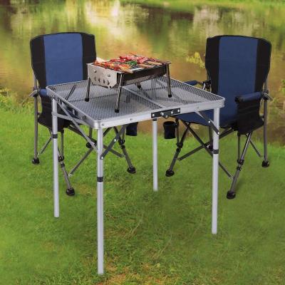 China Modern OEM Folding Portable Grill Table For Camping Easy To Assemble With Height Adjustable Folding Table for sale