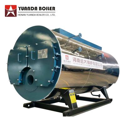 China 4000kg/hr WNS Horizontal Fire Tube Horizontal Heavy Oil Fired Steam Boiler for sale