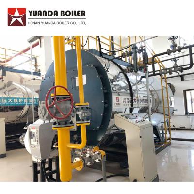 Cina Horizontal Three Pass Structure Firetube Horizontal Easy Operation WNS Series Gas Steam Boiler For Industry in vendita