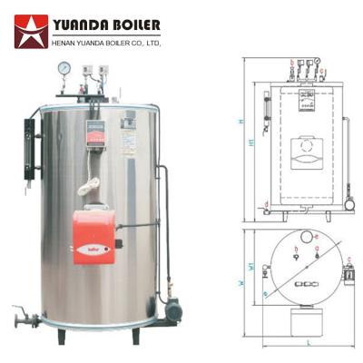 中国 160psi VERTICAL 1 Ton LHS Diesel Oil Small Vertical Steam Boiler 販売のため