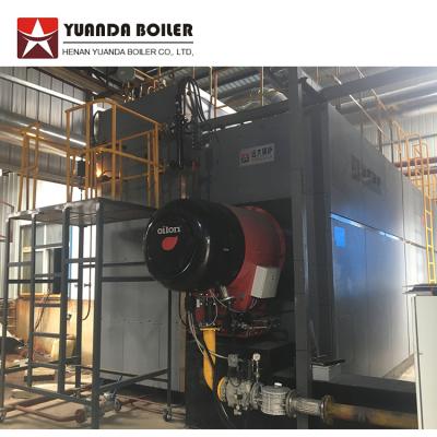 China Horizontal 35 Ton Natural Gas Biogas LPG Fired Steam Boiler Price en venta