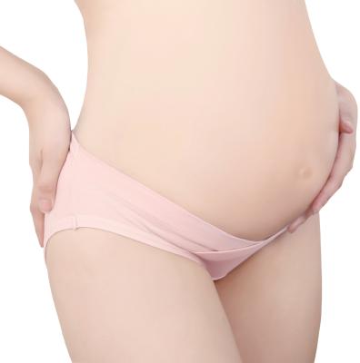 China Women Antibacterial Maternity Pregnant Underwear Postpartum Mother Under Low Bump Waist Panties for sale