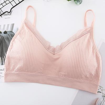 China New girl's U back top breathable hot wave top stitch style fashion style seamless seamfree bra for sale