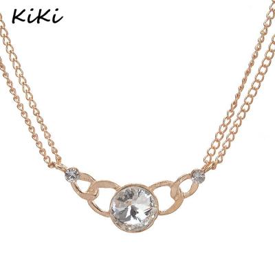 China >>>Hot Brand Women Rhinestone Necklaces And Pendants Crystal Choker Statement Necklace For Environmental Friendly Wedding for sale