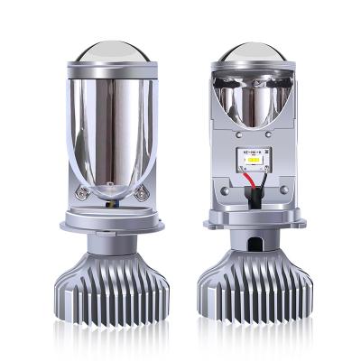 China Aviation 6063 Aluminum Bi Y6S H4 LED Headlight Mini Projector Lens Automobiles LED Headlight Bulb for sale