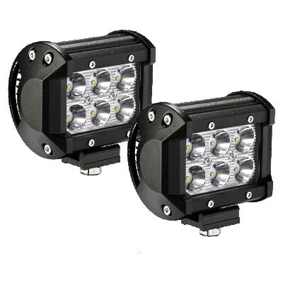 China Wholesale IP67 12V 4inch 18W LED Offroad Pod Vehicle Work Light Bar 30 Degree Spot Beam 4x4 Offroad Led Driving Light for sale