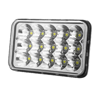 China 7 Inch Square 45W LED Work Light 12V 24V Work Light 5*7 H4 Truck ATV LED Head Driving Light for sale