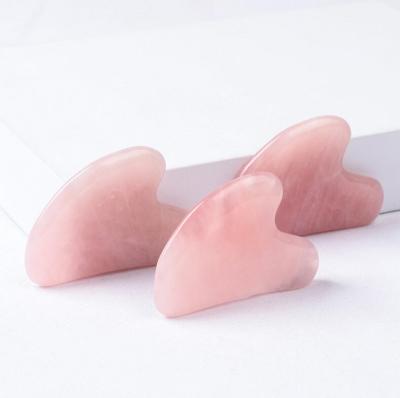 China Custom High Quality Natural Jade Stone Mini Gua Sha Tool Portable/Handheld Factory Wholesale Real Scraping Facial Massager for sale